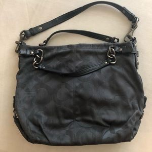 Coach Shoulder Bag Rare Steel Blue Color